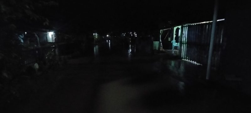 Lokasi pemukiman warga yang terkena banjir akibat luapan Siring besar 