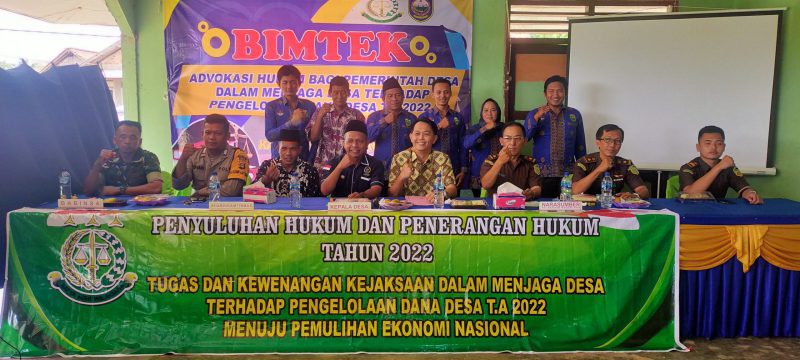 Photo Bersama Di Desa Kecamatan Sinar Peninjauan Kabupaten OKU 